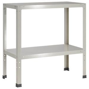 vidaXL Маса за засаждане 100 x 40 x 80 cm Неръждаема стомана Сребристо
