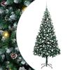 vidaXL С изкуствено коледно дърво Зелено 210 cm