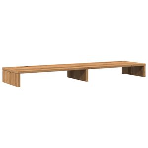 vidaXL Поставка за монитор, дъб артизан, 100x27x10 см, инженерно дърво