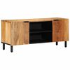 vidaXL ТВ шкаф 105x33x46 см, масивна акация