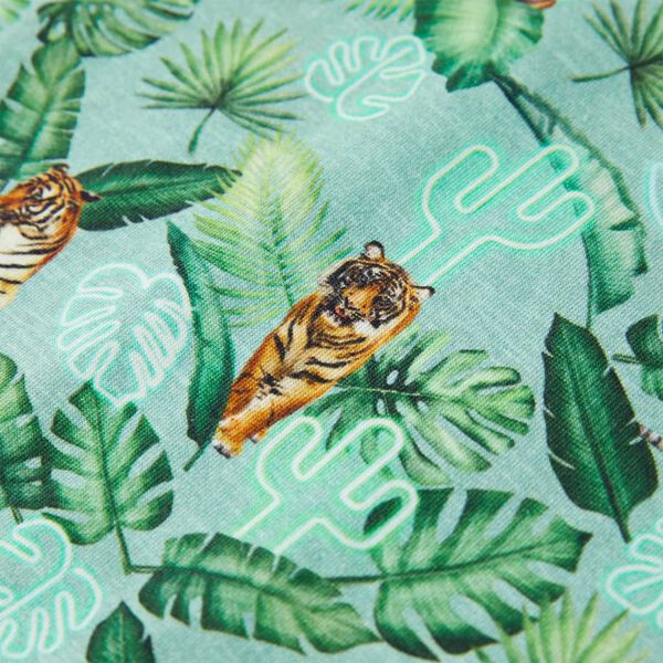 Детска тениска, светлозелен меланж, 104