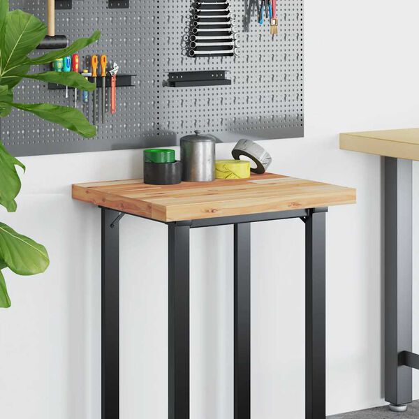 vidaXL Плот за бюро, маслен финиш, 80x50x4 см, масивно дърво акация