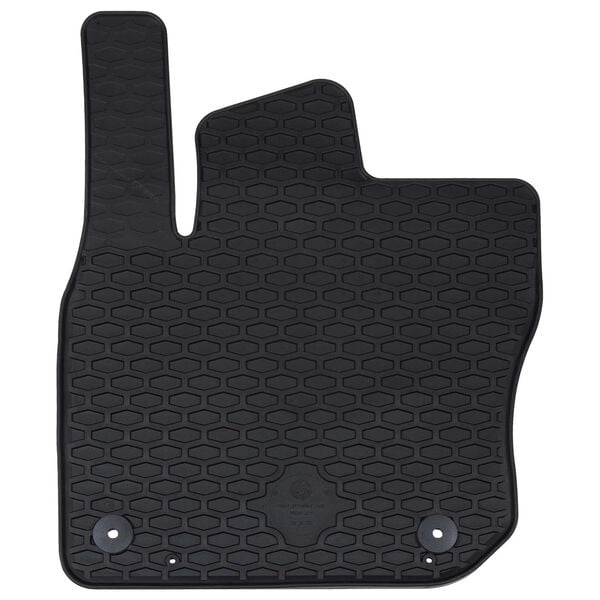 vidaXL Автомобилен килим 4 pcs Черно VW TIGUAN TDI Каучук