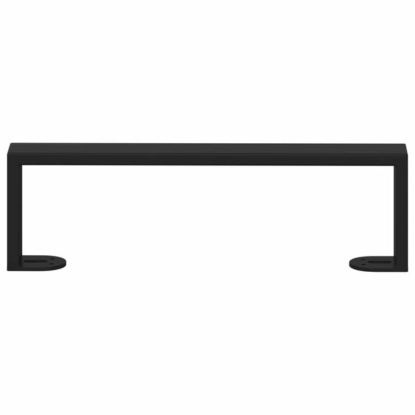 vidaXL Крака за мебели 2 pcs Черно 34,1 x 4 x 10 мм Желязо