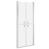 vidaXL Врата за душ, матирано ESG стъкло, 76x190 см