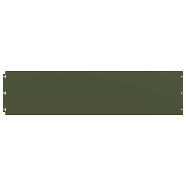 vidaXL Краища за тревни площи 20 бр. маслиненозелени 25x103 cm