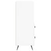 vidaXL Сайдборд, бял, 34,5x34x90 см, инженерно дърво