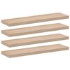 vidaXL Рафтове за стена, 4 бр, 90x23,5x4 см, инженерна дървесина
