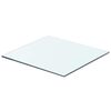 vidaXL Плоча за рафт, прозрачно стъкло, 40 x 30 см