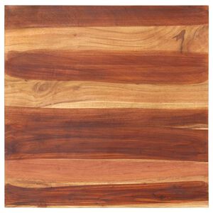 vidaXL Плот за маса, акациево дърво масив, 25-27 мм, 70x70 cм