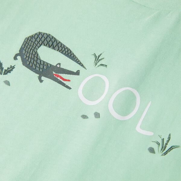 Детска тениска с къс ръкав, светлозелена, 92