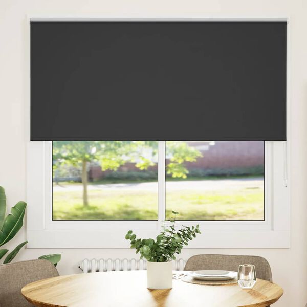 vidaXL Ролетна щора Blackout Black 165x150 cm Ширина на плата 161,6 cm