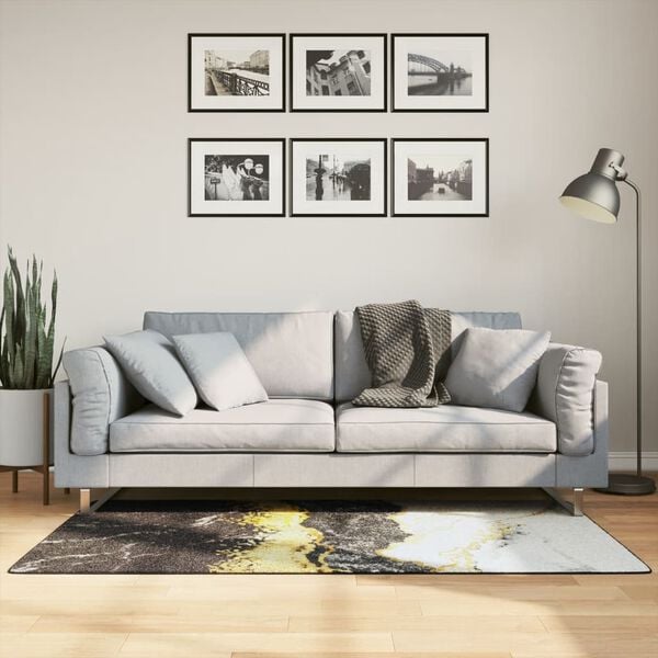 vidaXL Перящ се килим многоцветен 80x150 см противоплъзгащ