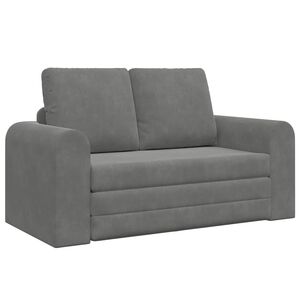 vidaXL Диван легло Тъмен сив 148 x 71 x 83 см Кадифе