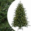 vidaXL Изкуствено коледно дърво с хингед 120 см 150 LED светодиода