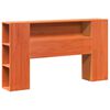 vidaXL Легло с етажерка за книги, без матрак, 150x200 см, бор масив
