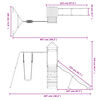 vidaXL Комбинирано детско съоръжение за игра, импрегниран бор