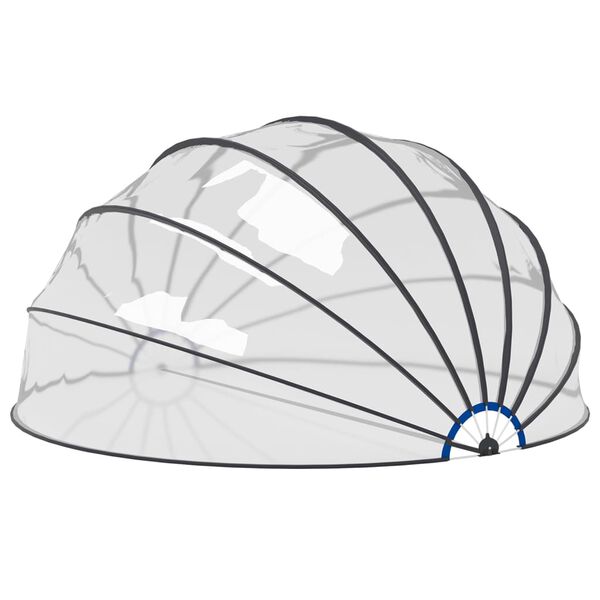 vidaXL Купол за басейн 559x275 см
