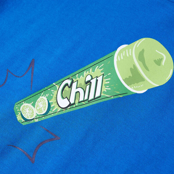 Детска тениска, яркосиня, 104