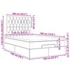 vidaXL Османска легло с матраци, розово, 120x190 см, кадифе