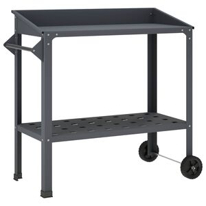vidaXL Маса за засаждане с колела 96 x 50 x 89 см