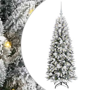 vidaXL С изкуствено коледно дърво Бяло 120 cm