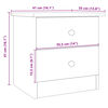 vidaXL Нощно шкафче бяло ALTA 41x35x41 см бор масив