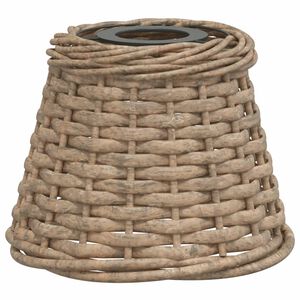vidaXL Абажур за таванна лампа кафяв &Oslash;15x12 см ракита