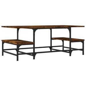 vidaXL Кафе маса, опушен дъб, 100x50,5x40 см, инженерно дърво