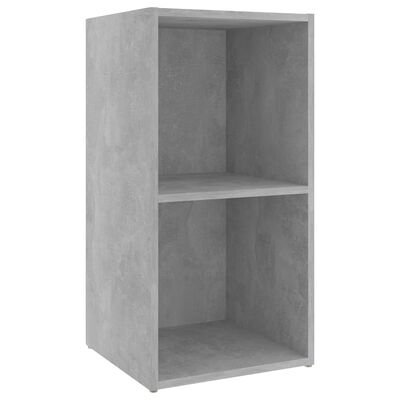 vidaXL ТВ шкаф, бетонно сив, 72x35x36,5 см ПДЧ