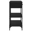 vidaXL Конзолна маса с чекмедже Черния дъб 100 x 34,5 x 75 см Дърво