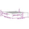 vidaXL Рамка за легло без матрак 120x190 см чам масив Full