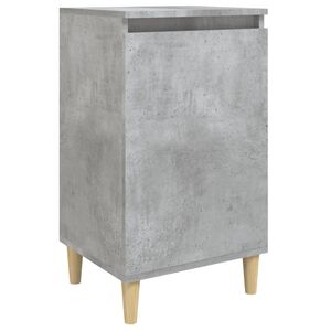 vidaXL Нощно шкафче, бетонно сиво, 40x35x70 см, инженерно дърво