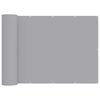 vidaXL Прозорец за балкон 150 x 800 cm Polyester Светлосиво