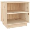 vidaXL Нощно шкафче, 40x34x40 см, борово дърво масив