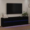 vidaXL ТВ Единици 2 pcs Черния дъб 180 x 34 x 50 см Инженерно дърво