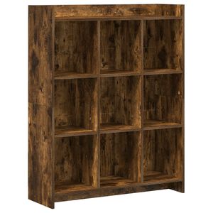 vidaXL Библиотека Опушен дъб 87,5 x 30 x 111 см Инженерна дървесина