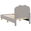 vidaXL Легло за малко с главна дъска с таблото Светлосиво 70 x 140 cm