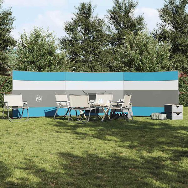 vidaXL Camping Windbreak Blue 508x130 cm Водоустойчив