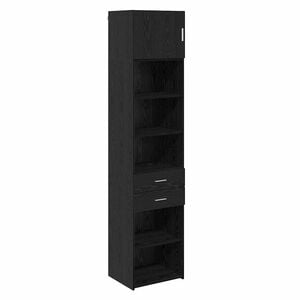 vidaXL Висок шкаф Черния дъб 50 x 42,5 x 225 см Инженерна дървесина