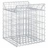 vidaXL Габиона повдигнато легло 50 x 50 x 60 cm Поцинкована стомана