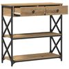 vidaXL Конзолна маса дъб артизан 75 x 28 x 75 см