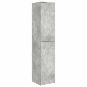 vidaXL Висок шкаф Циментено сиво 35 x 39 x 168 см