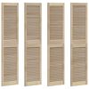 vidaXL Врата за шкаф с врата 4 бр. Натурално 170 x 2,1 x 39,5 см