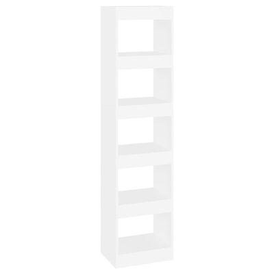 vidaXL Библиотека/разделител за стая, бяла, 40x30x166 см