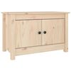 vidaXL Пейка за обувки, 70x38x45,5 см, бор масив
