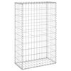 vidaXL Габионна стена с капаци, поцинкована стомана, 60x30x100 см