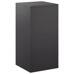 vidaXL Стойка за растения Черно 30 x 30 x 60 cm Стомана