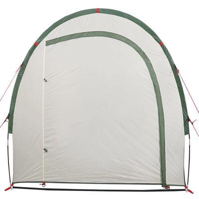 vidaXL Палатка за съхранение, зелена, водоустойчива