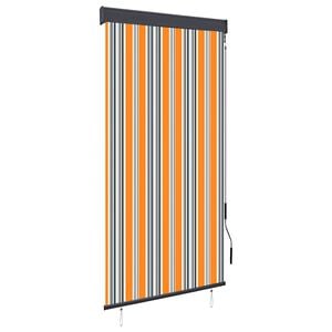 vidaXL Външна ролетна щора, 80x250 см, жълто и синьо